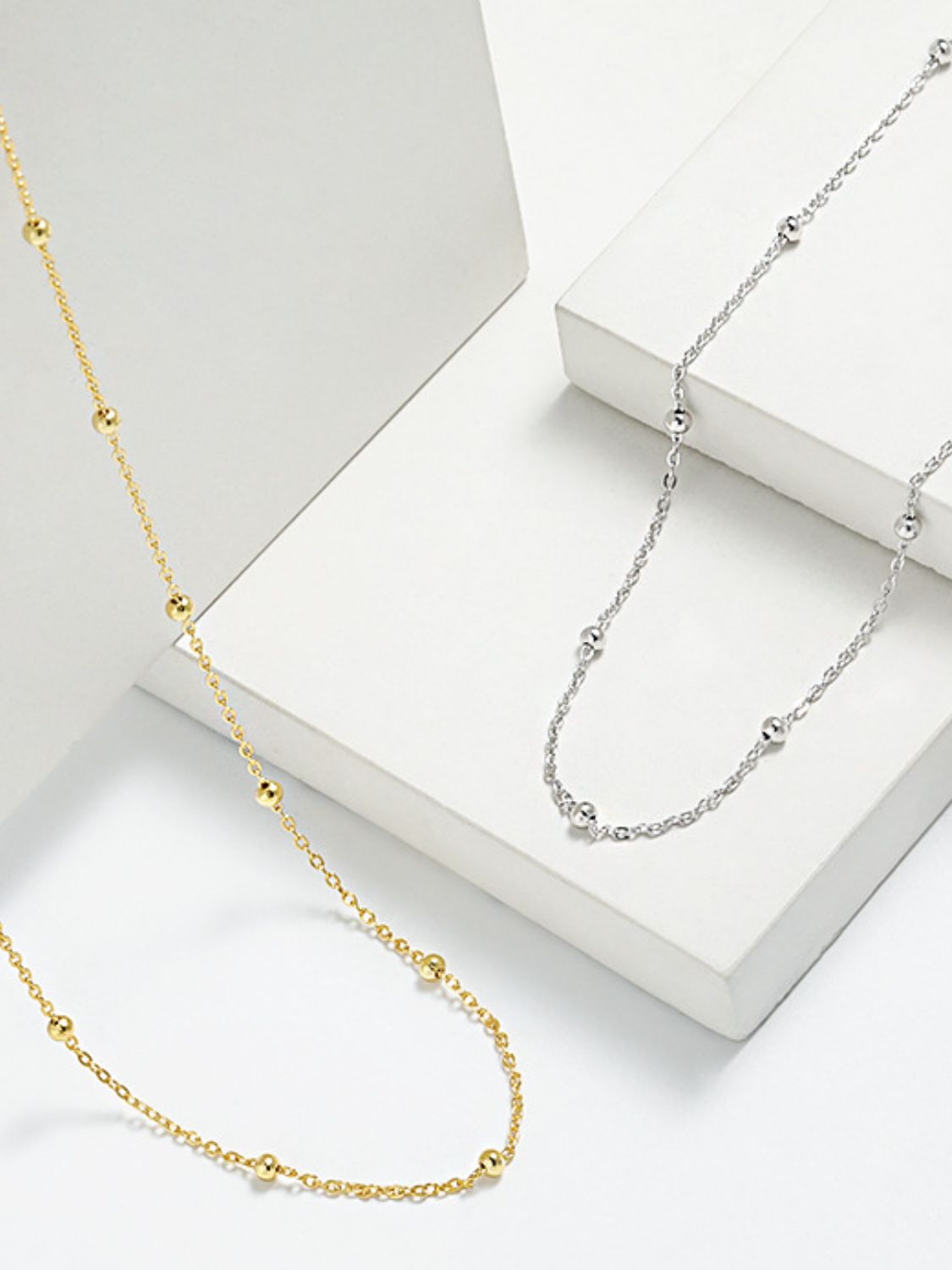 Gold & Silver Beaded Necklaces